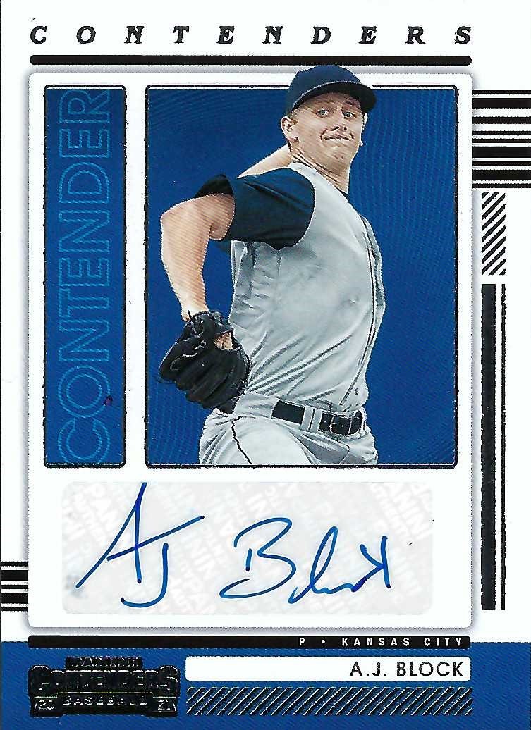 Autograph #105 – A J Block – Kansas City Royals –&nbsp;MLB