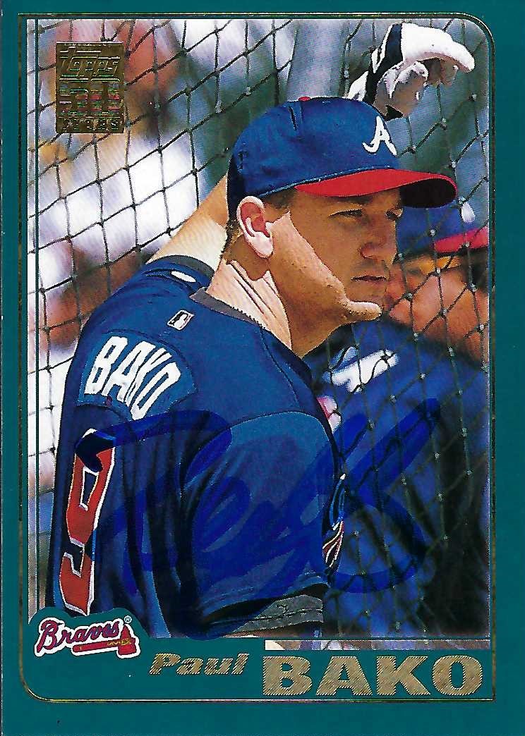Autograph #100 – Paul Bako – Atlanta Braves –&nbsp;MLB