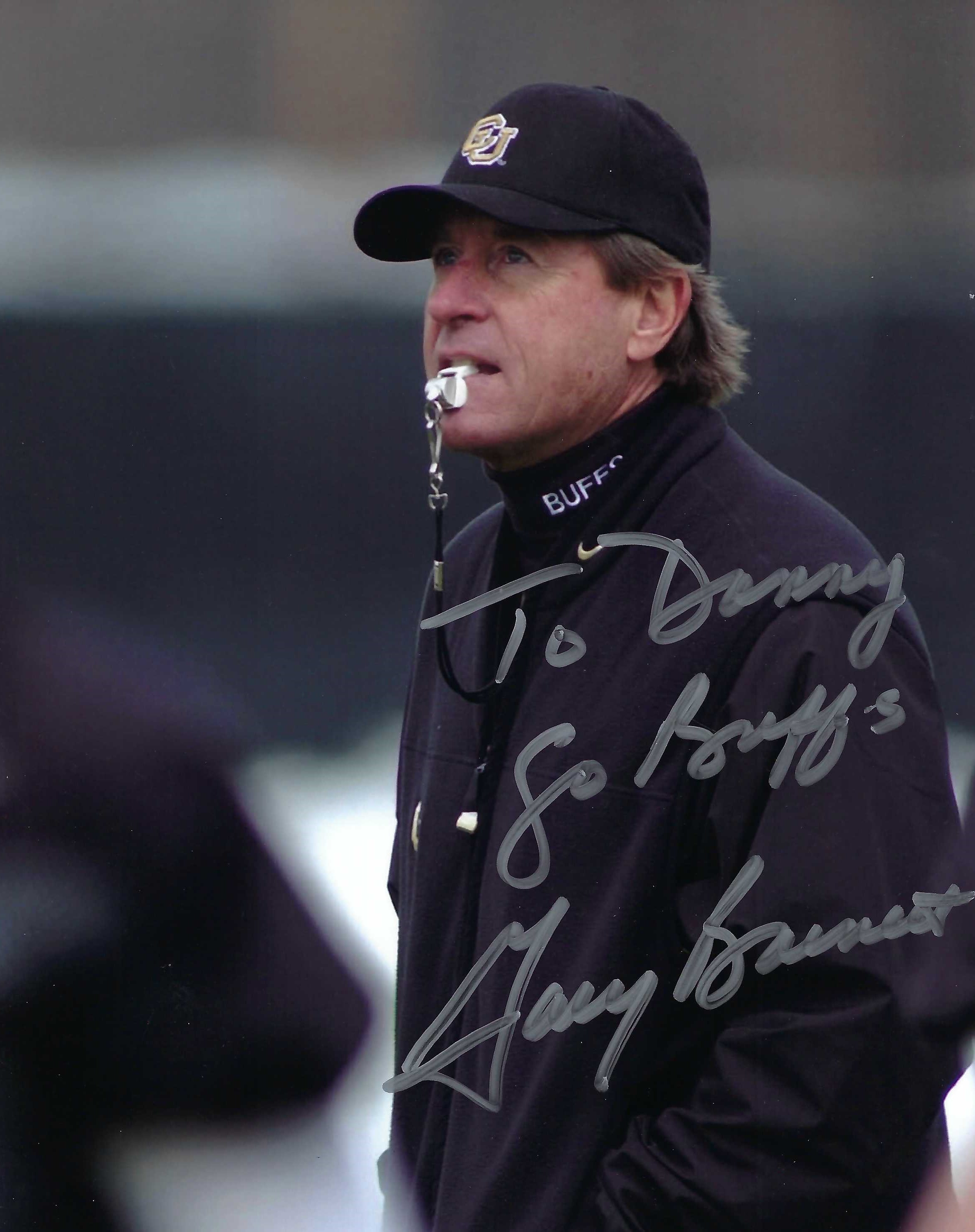 Autograph #69 – Coach Gary Barnett – University of&nbsp;Colorado