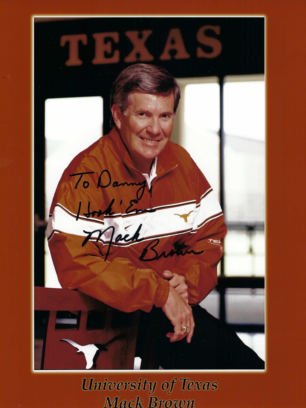 Coach Mack Brown, University of Texas