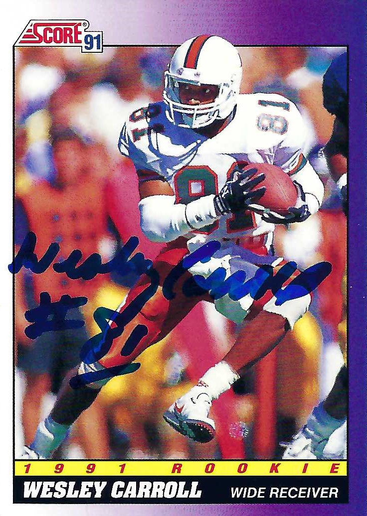 Autograph #110 – Wesley Carroll – New Orleans Saints –&nbsp;NFL