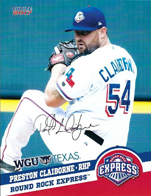 Autograph #35 – Preston Claiborne – Round Rock Express –&nbsp;MiLB