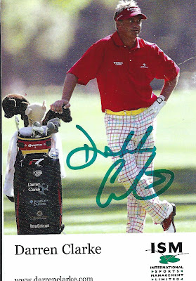Darren Clarke,Autographs through the mail,PGA Golfer,