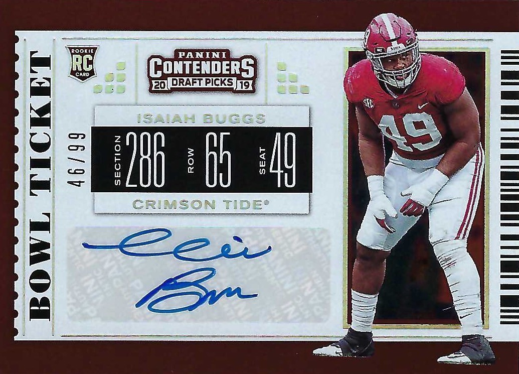 Autograph #118 – Isaiah Buggs – Alabama Crimson Tide –&nbsp;NCAA