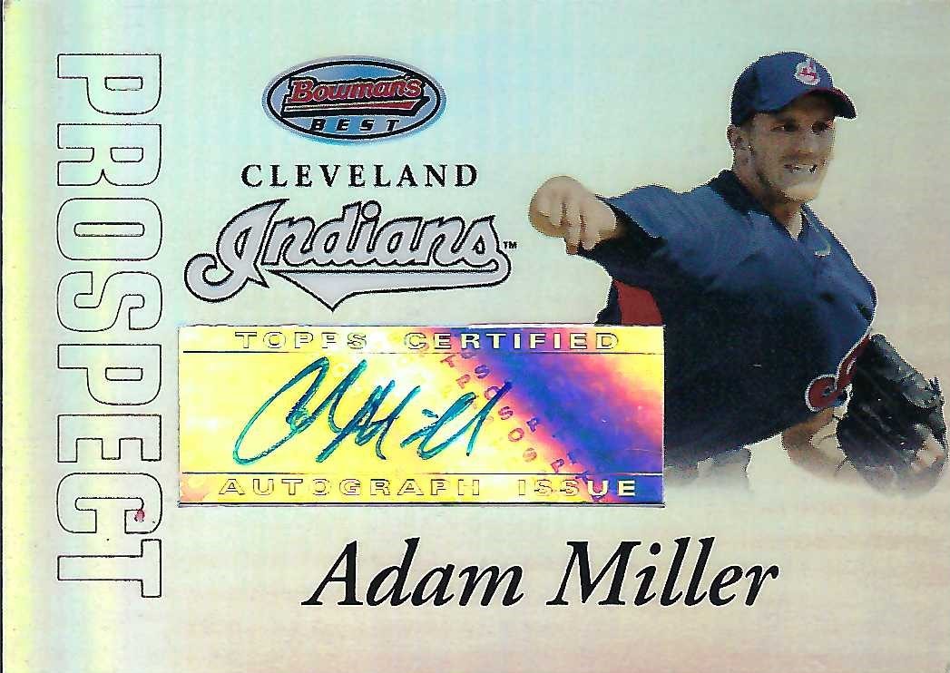 Autograph #134 – Adam Miller – Cleveland Indians –&nbsp;MLB