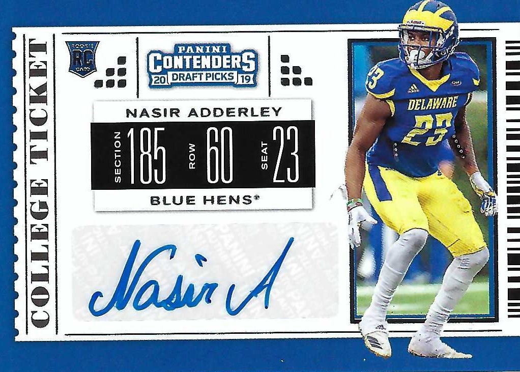 Autograph #120 – Nasir Adderley – Delaware Fightin’ Blue Hens –&nbsp;NCAA