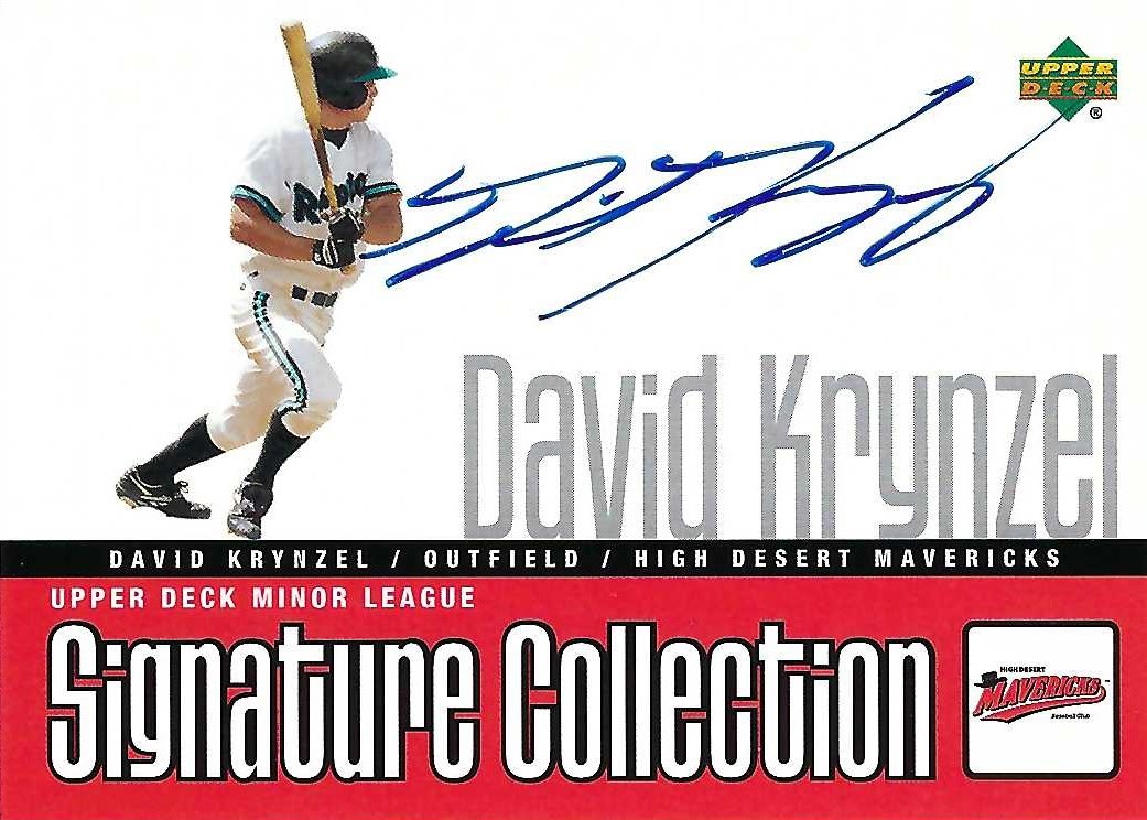 Autograph #169 – David Krynzel – High Desert Mavericks –&nbsp;MiLB