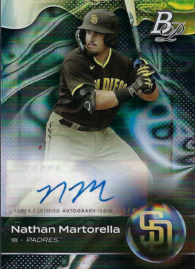 Autograph #135 – Nathan Martorella –&nbsp;MLB