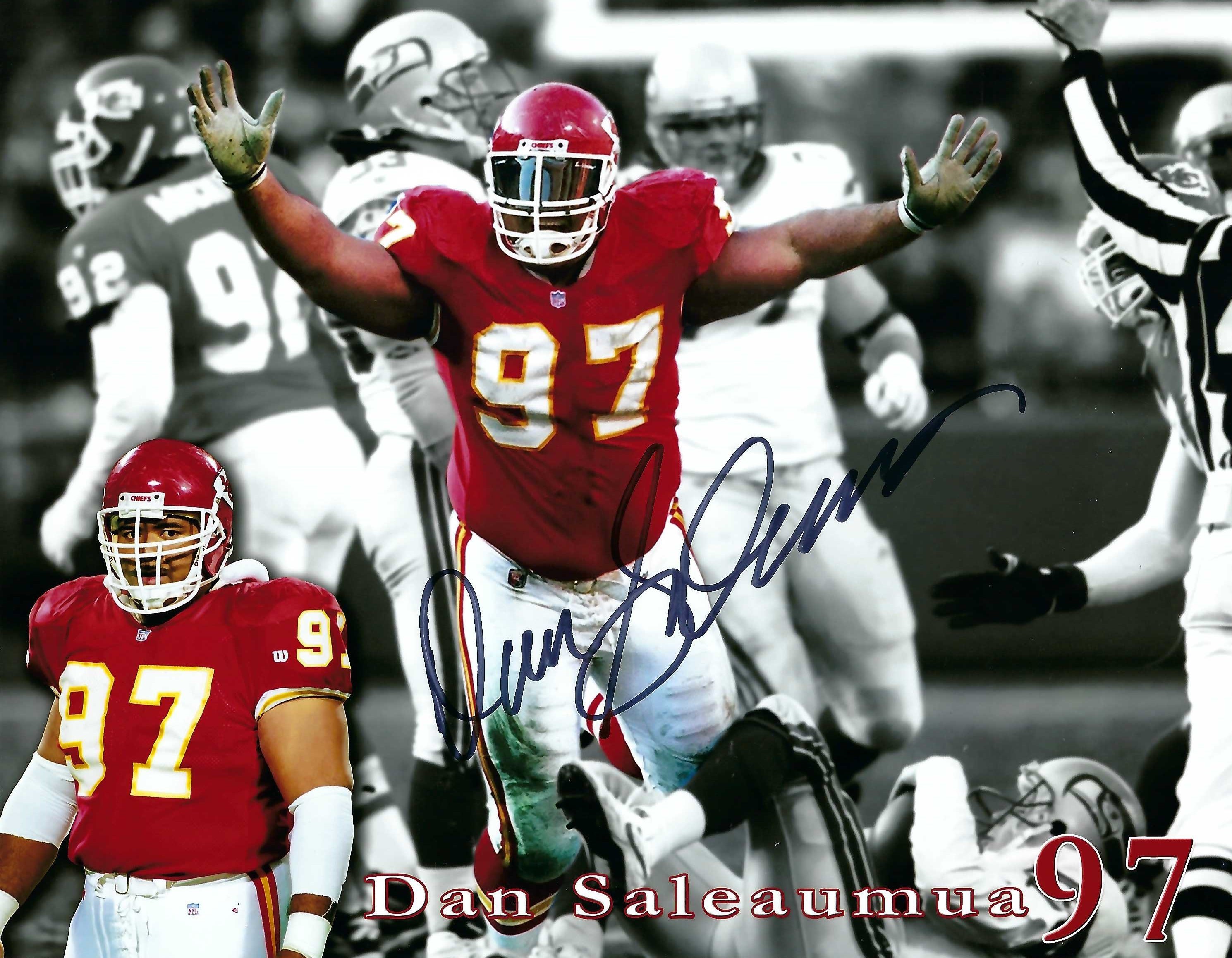 Autograph #136 – Dan Saleauma – Kansas City Chiefs –&nbsp;NFL
