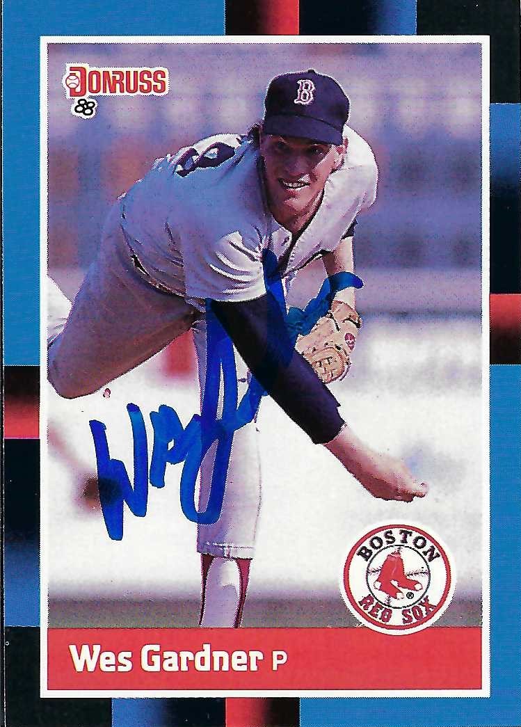 Autograph #189 – Wes Gardner – Boston Red Sox –&nbsp;MLB
