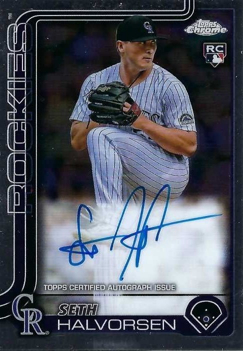 Autograph #222 – Seth Halvorsen – Colorado Rockies –&nbsp;MLB