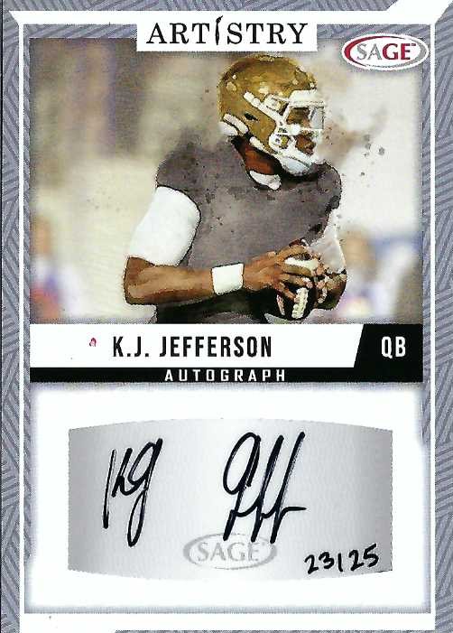 Autograph #225 – K.J. Jefferson – University of Central Florida –&nbsp;NCAA