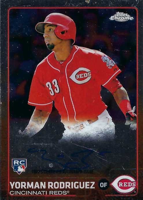 Autograph #220 – Yorman Rodriguez – Cincinnati Reds –&nbsp;MLB