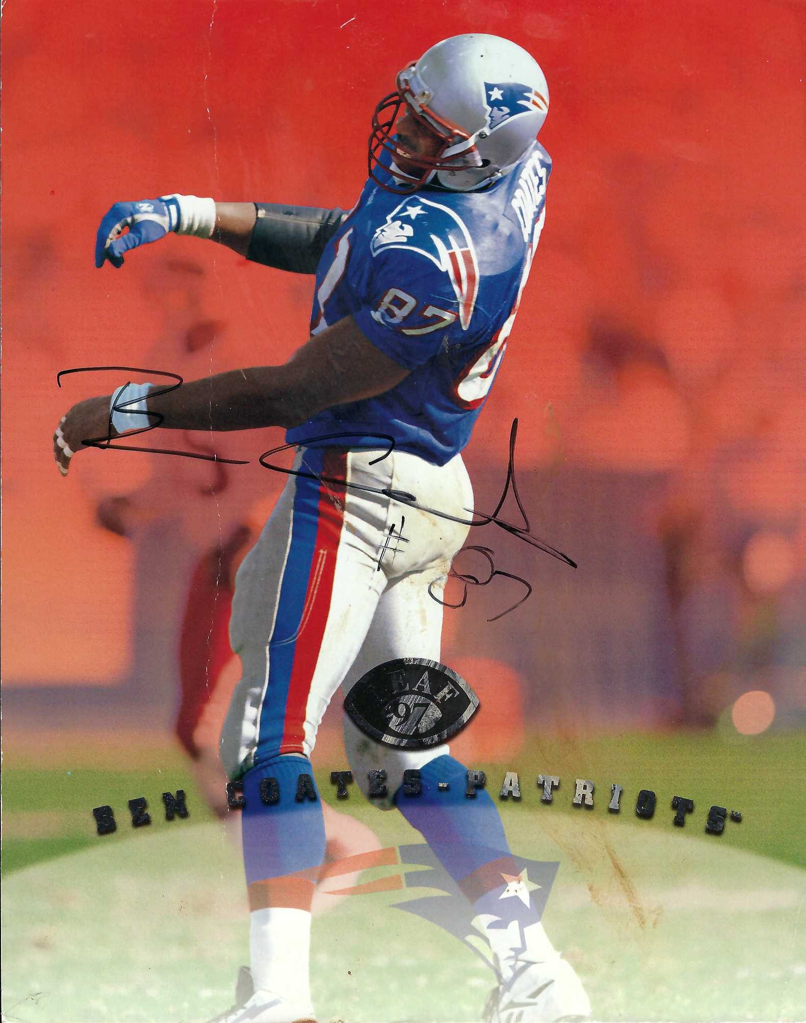 Autograph #288 – Ben Coates – New England Patriots –&nbsp;NFL