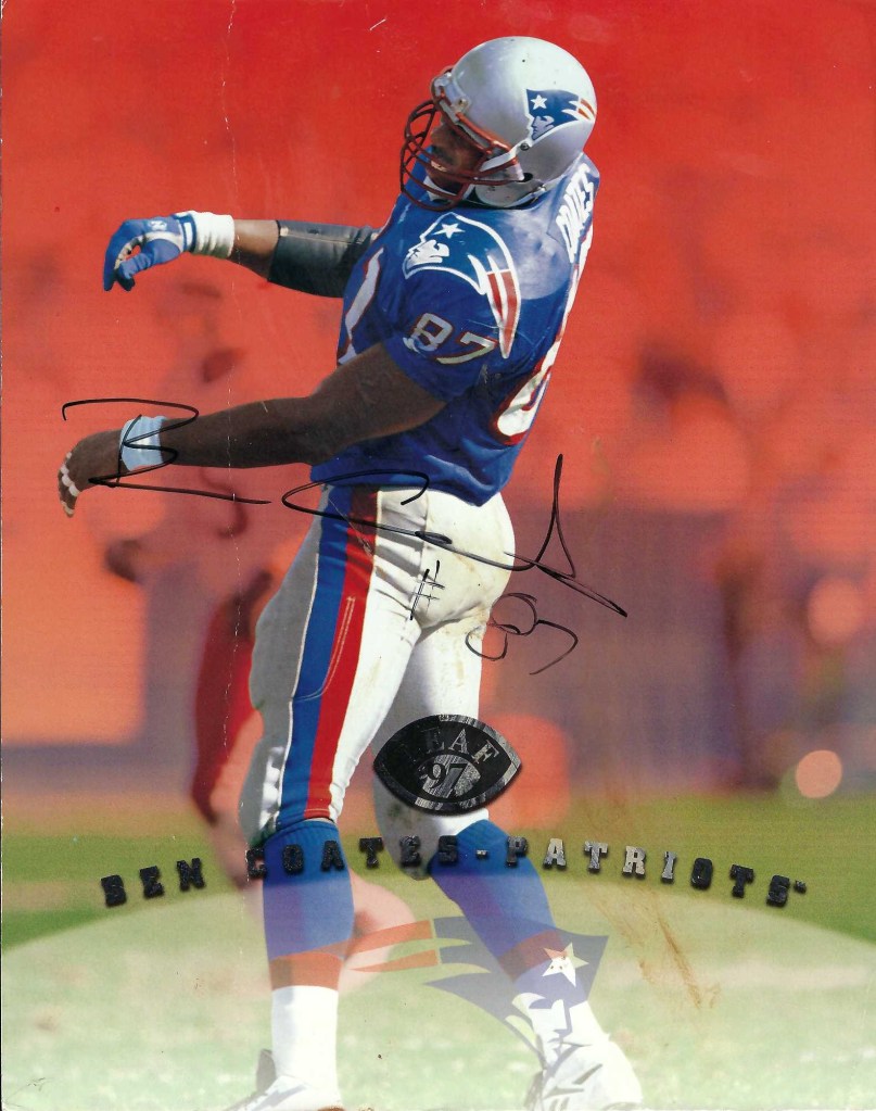 Autograph #288 – Ben Coates – New England Patriots –&nbsp;NFL