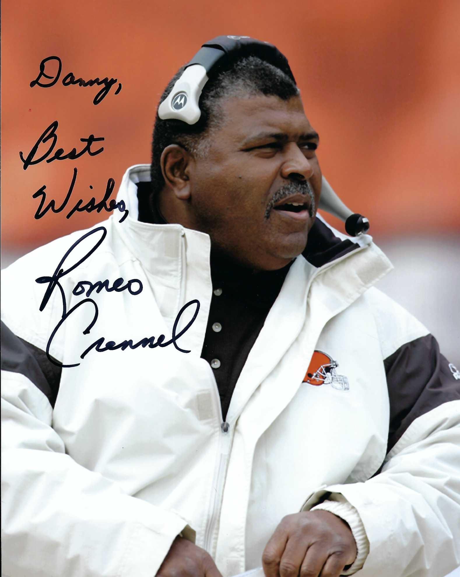 Autograph #296 – Romeo Crennel – Cleveland Browns –&nbsp;NFL