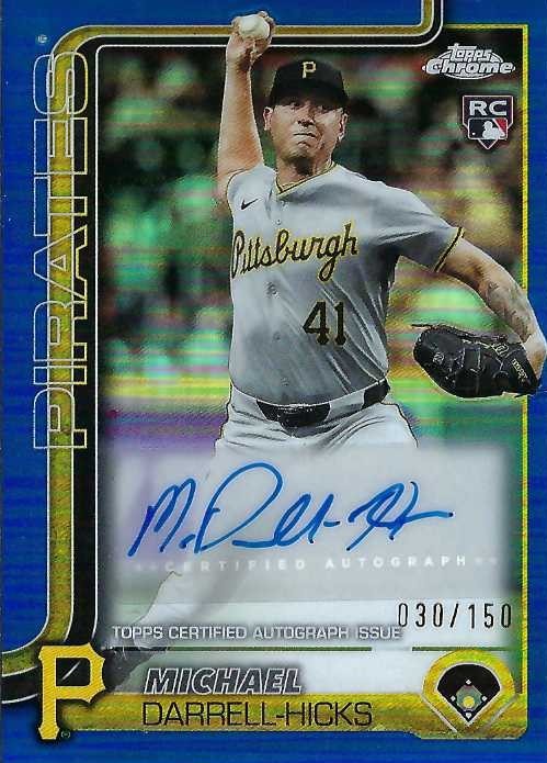 Autograph #260 – Michael Darrell-Hicks – Pittsburgh Pirates –&nbsp;MLB