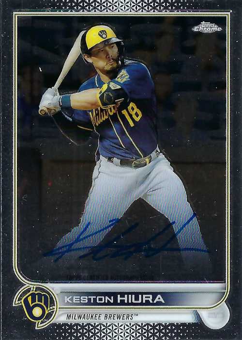 Autograph #278 – Keston Hiura – Milwaukee Brewers –&nbsp;MLB