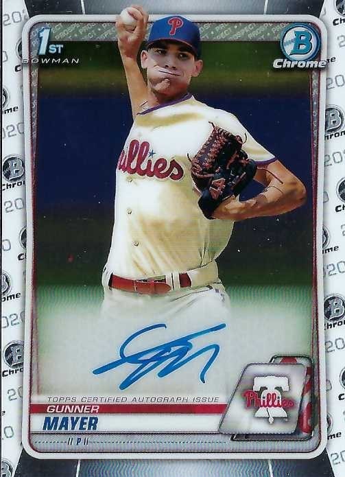 Autograph #271 – Gunner Mayer – Philadelphia Phillies –&nbsp;MLB