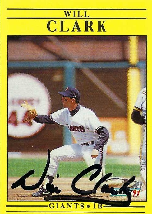 Autograph #330 – Will Clark – San Francisco Giants –&nbsp;MLB
