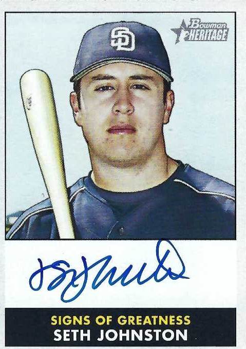 Autograph #328 – Seth Johnston – San Diego Padres –&nbsp;MiLB