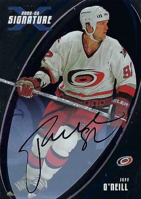 Autograph #322 – Jeff O’Neill – Carolina Hurricanes –&nbsp;NHL