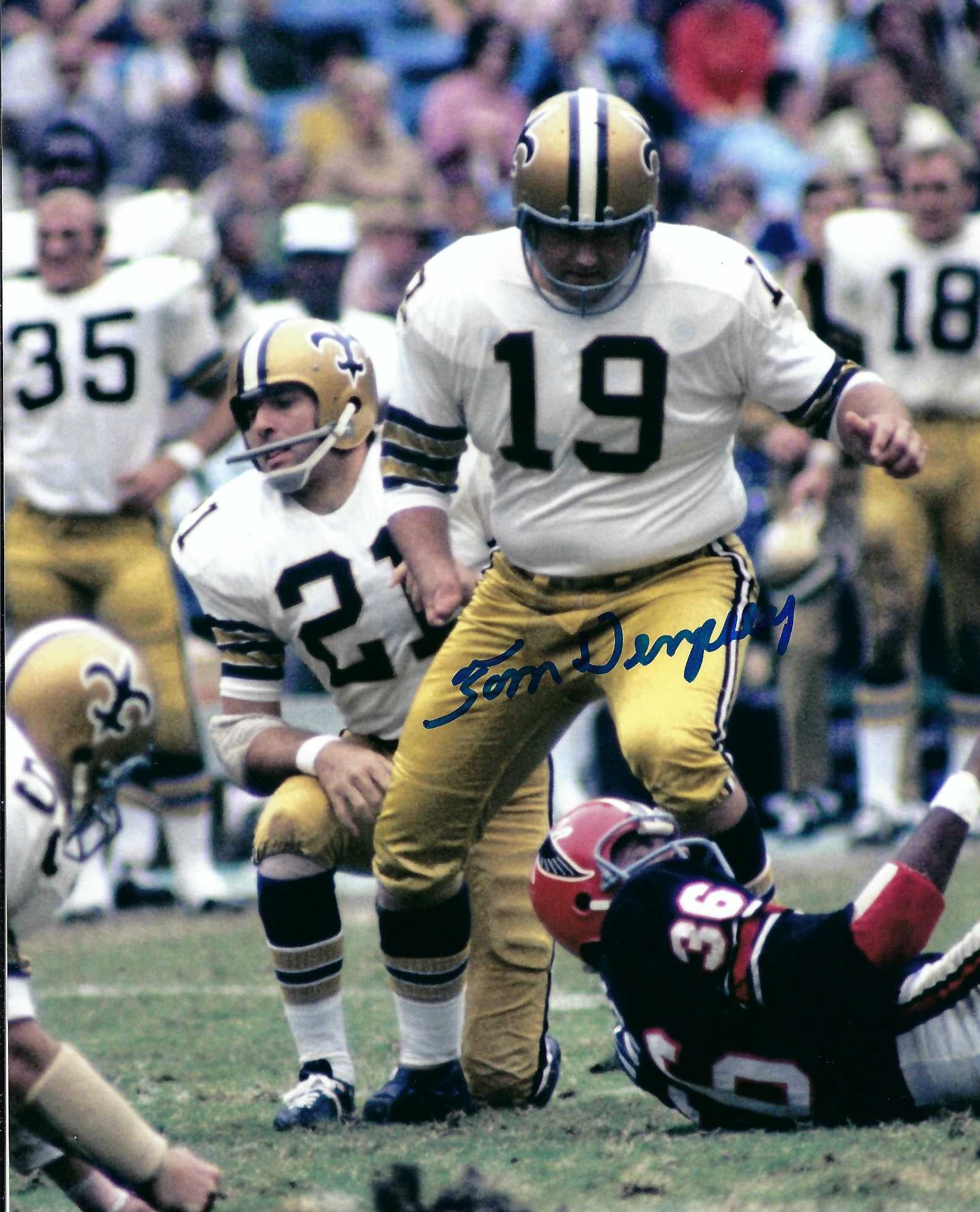 Autograph #351 – Tom Dempsey – New Orleans Saints – NFL&nbsp;#2