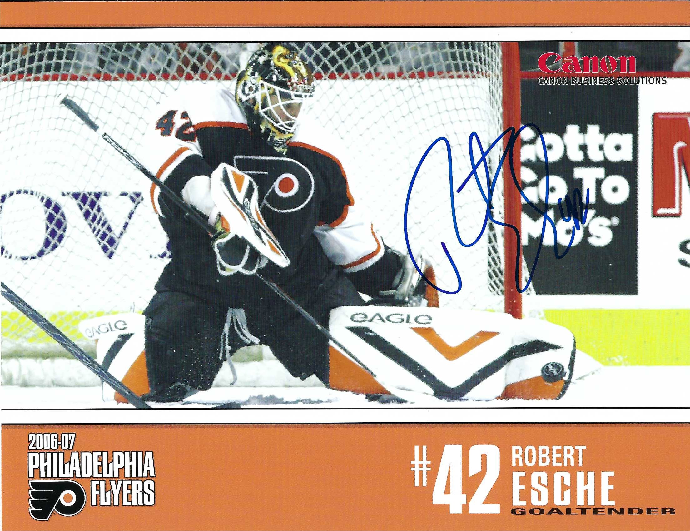 Autograph #357 – Robert Esche – Philadelphia Flyers –&nbsp;NHL