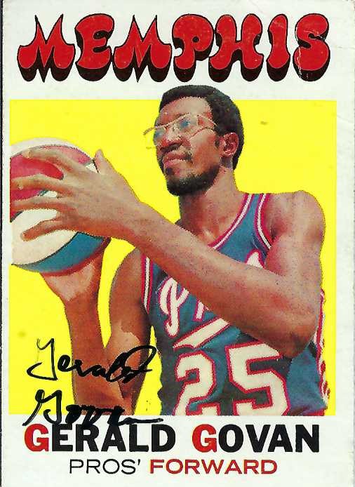 Autograph #355 & 356 – Gerald Govan – Memphis Pros – ABA&nbsp;4-29-2026