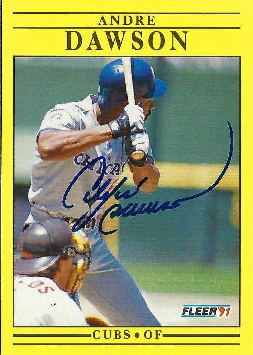 Autograph #381 – Andre Dawson – Chicago Cubs –&nbsp;MLB