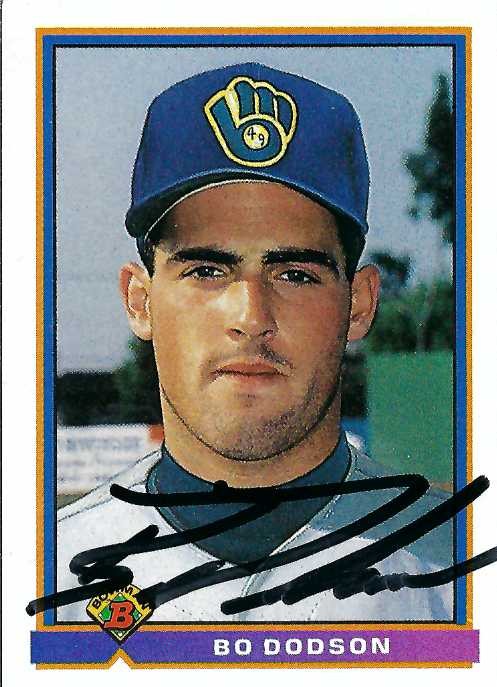 Autograph #379 – Bo Dodson – Milwaukee Brewers –&nbsp;MiLB