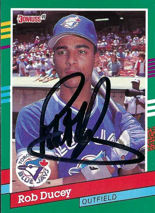 Autograph #372 – Rob Ducey – Toronto Blue Jays –&nbsp;MLB