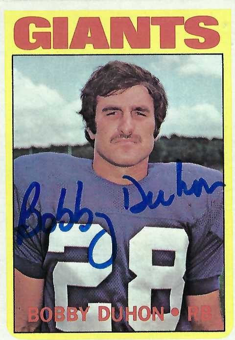 Autograph #383 – Bobby Duhon – New York Giants –&nbsp;NFL