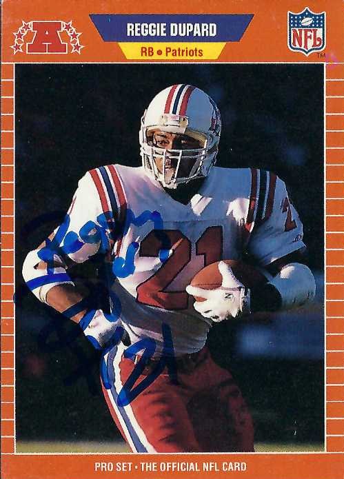 Autograph #386 – Reggie Dupard – New England Patriots –&nbsp;NFL