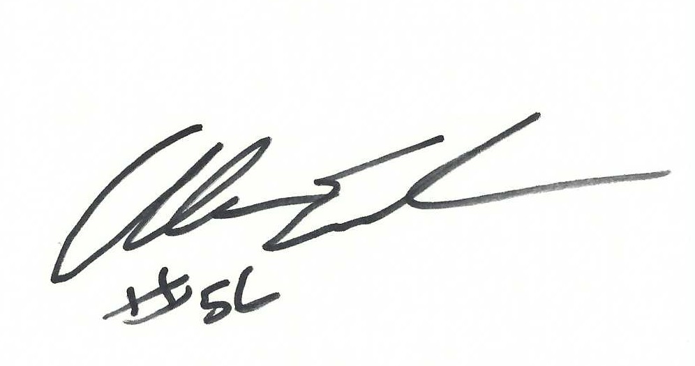 Autograph #388 – Alan Embree – Cleveland Indians –&nbsp;MLB