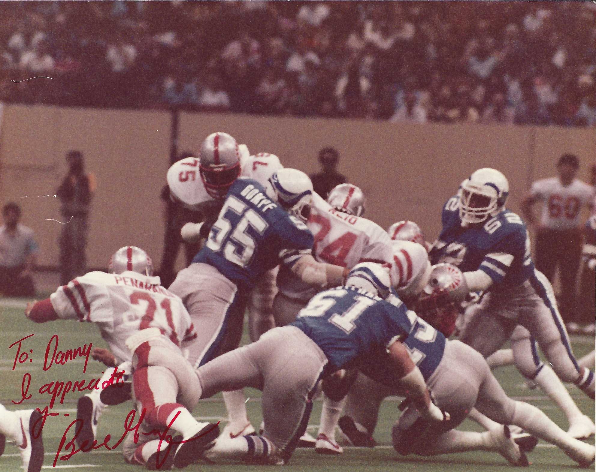 Autograph #378 – Bill Gompf – New Orleans Breakers –&nbsp;USFL