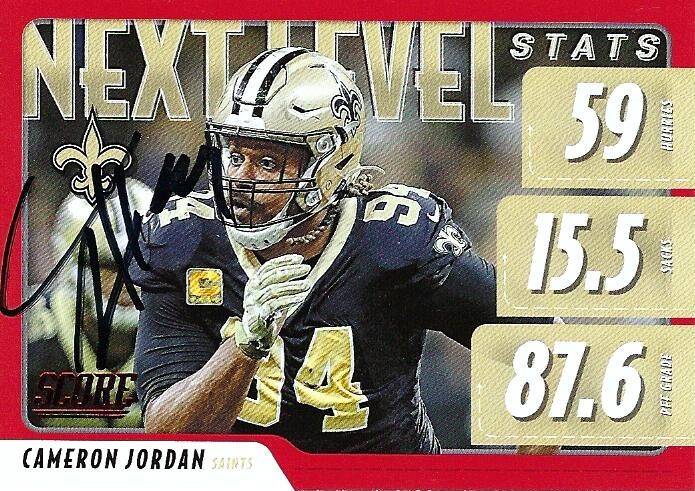 Autograph #396 & #397 – Cameron Jordan – New Orleans Saints –&nbsp;NFL